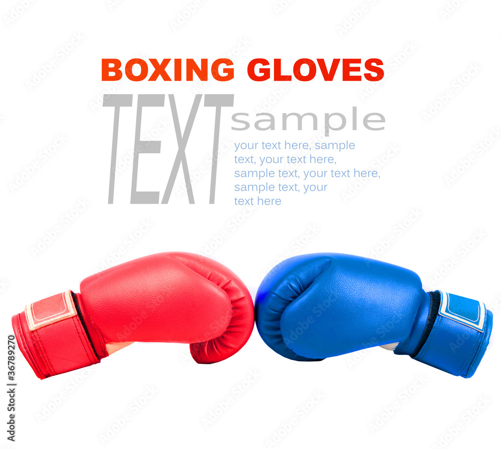 Boxing gloves - obrazy, fototapety, plakaty 
