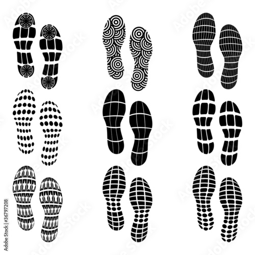 Shoeprint traces