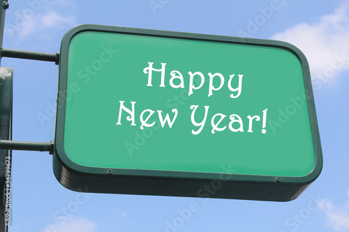 Happy New Year! - Street Sign