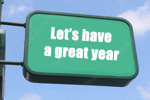 Let's have a great year