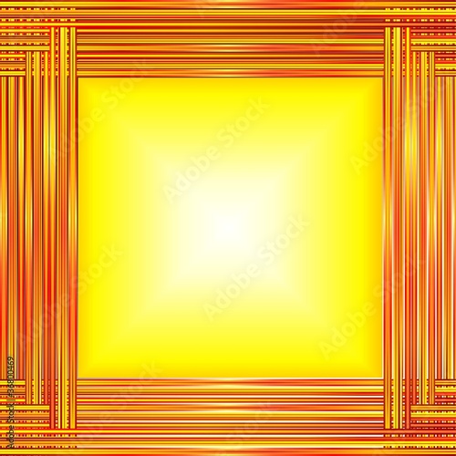 Cornice Rossa e Gialla Astratto-Abstract Frame Red Yellow-Vector
