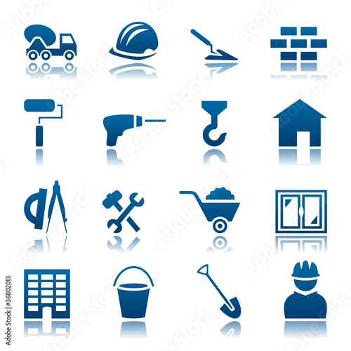 Construction icon set