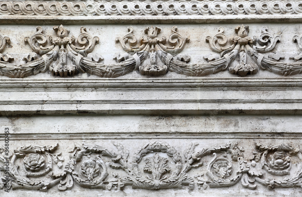 Details of Wall Decoration at Dolmabahce Palace, Istanbul