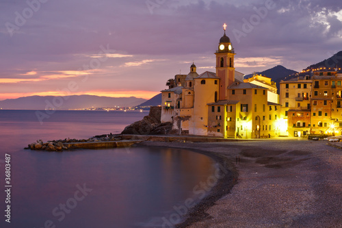 Tirrenian Sunset in Italy photo