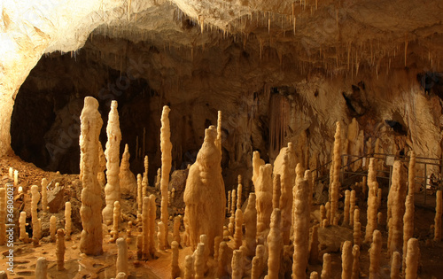 Cave stalagmites photo