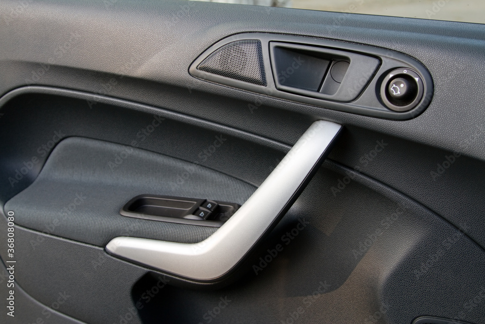 Control knobs in a modern car Control knobs in a modern car