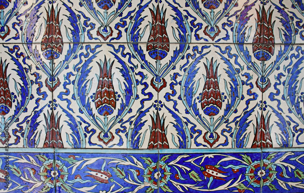 Turkish Wall Tile,Tulip Figure