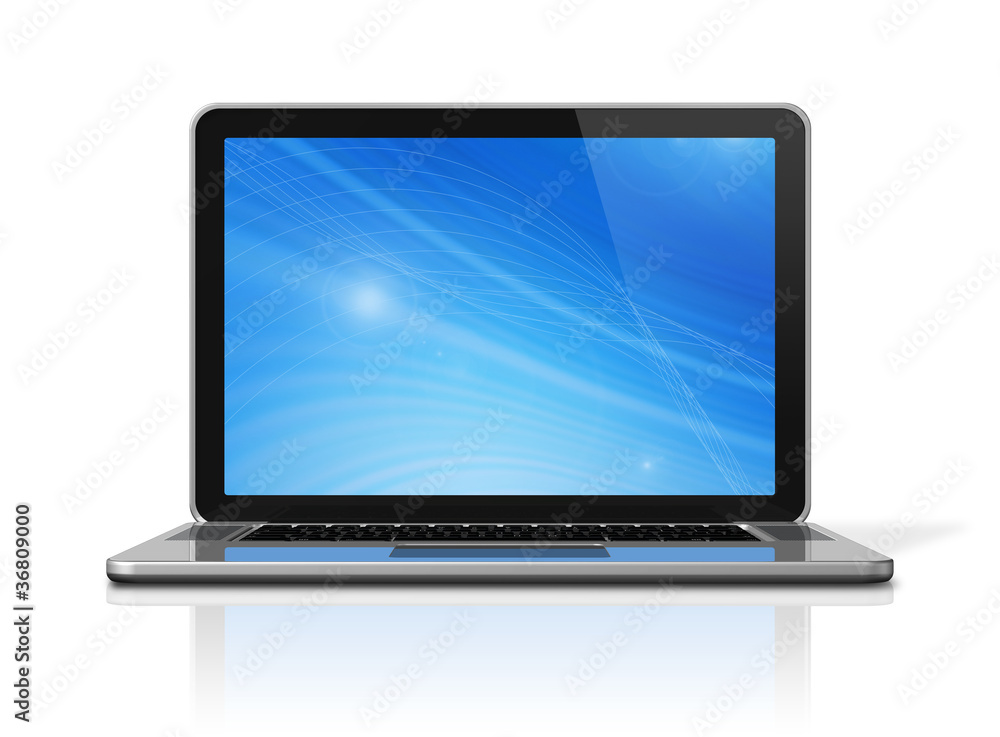 Laptop computer isolated on white Laptop computer isolated on white