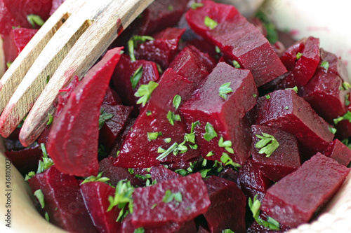 Salade de betteraves rouge photo