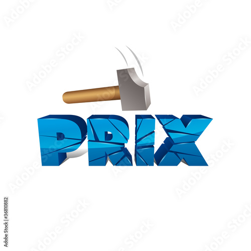 Prix cassé bleu