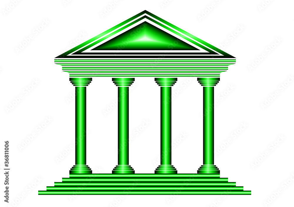 Green bank icon
