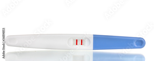 pregnancy test is isolated on white