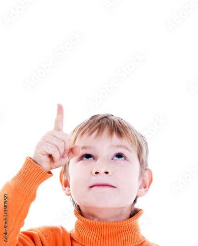 Photography Boy shows a finger up