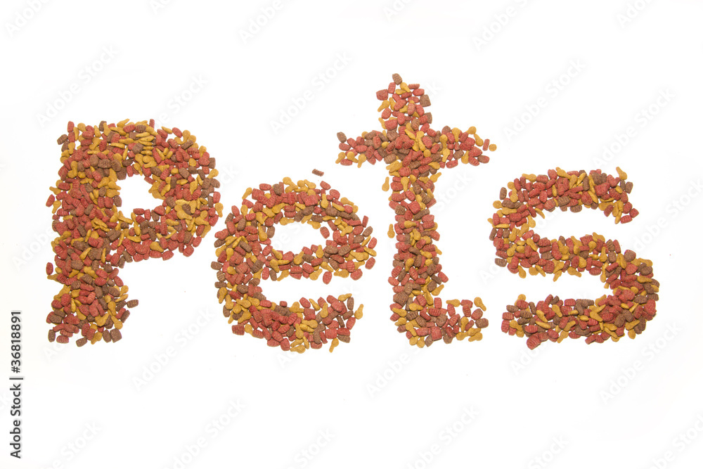 Pets text used pets food