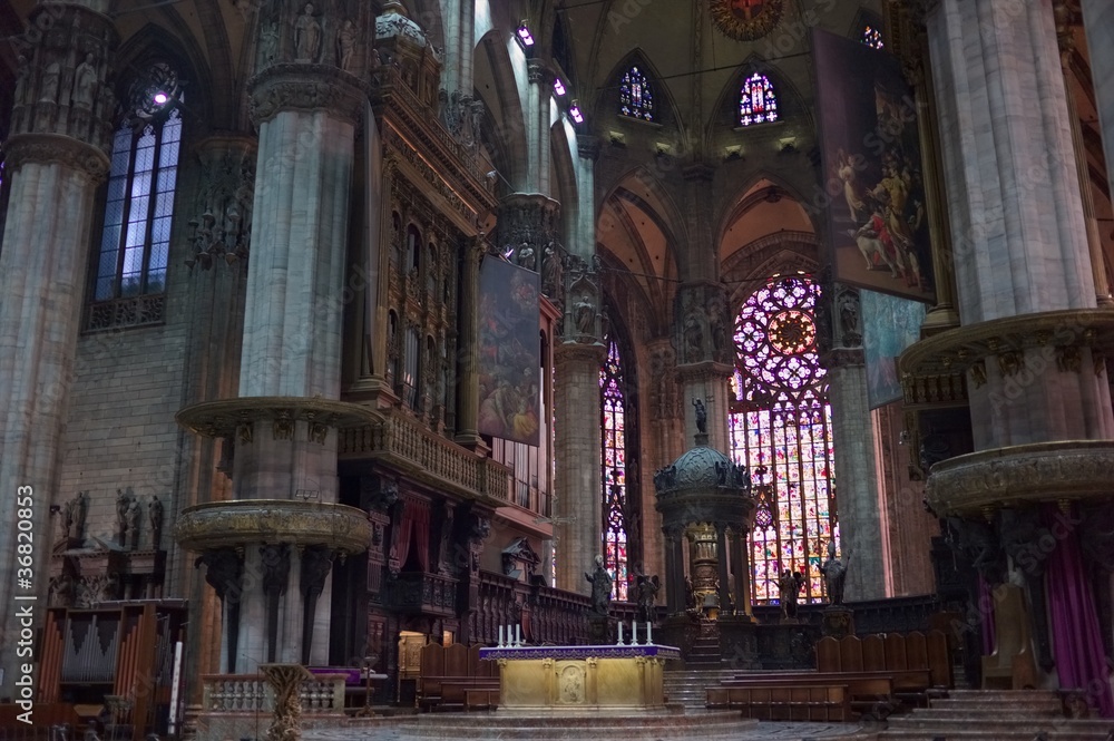 Fototapeta premium Duomo of Milan, interior