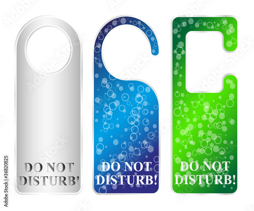 Label – Do not disturb!