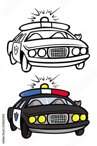 Police Car coloring book