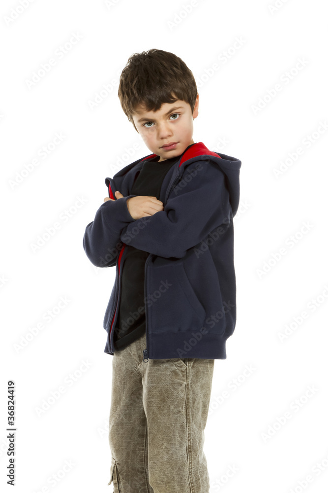 portrait of little boy on white background portrait of little boy on white background