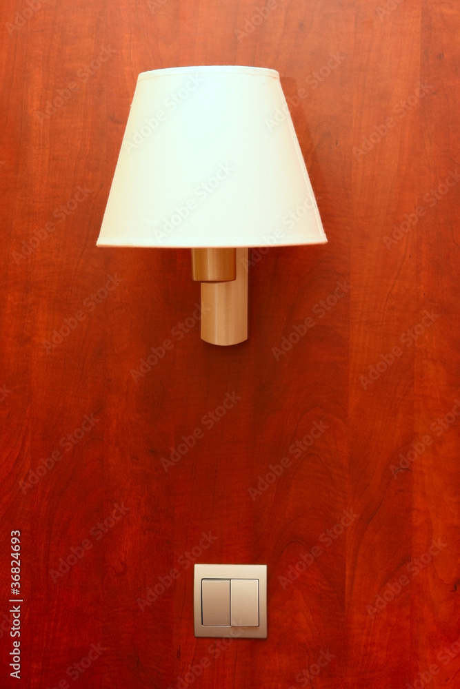 Lamp and the switch on