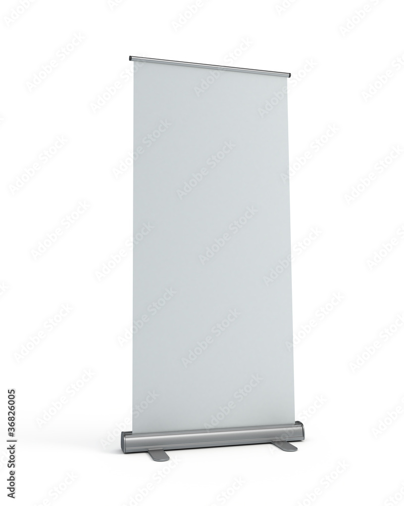 Blank roll-up display banner template Blank roll-up display banner template
