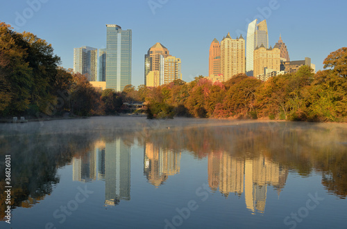 Atlanta Skyline Reflections © SeanPavonePhoto