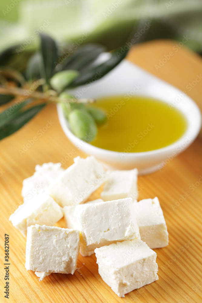 Feta and olive oil