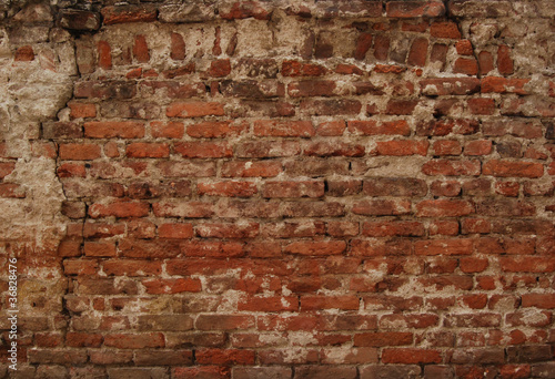 Brick wall as background