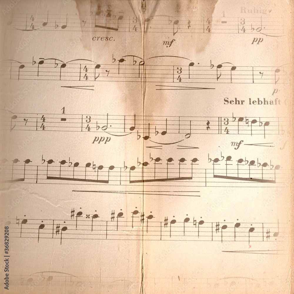 Fototapeta premium Vintage tło muzyczne