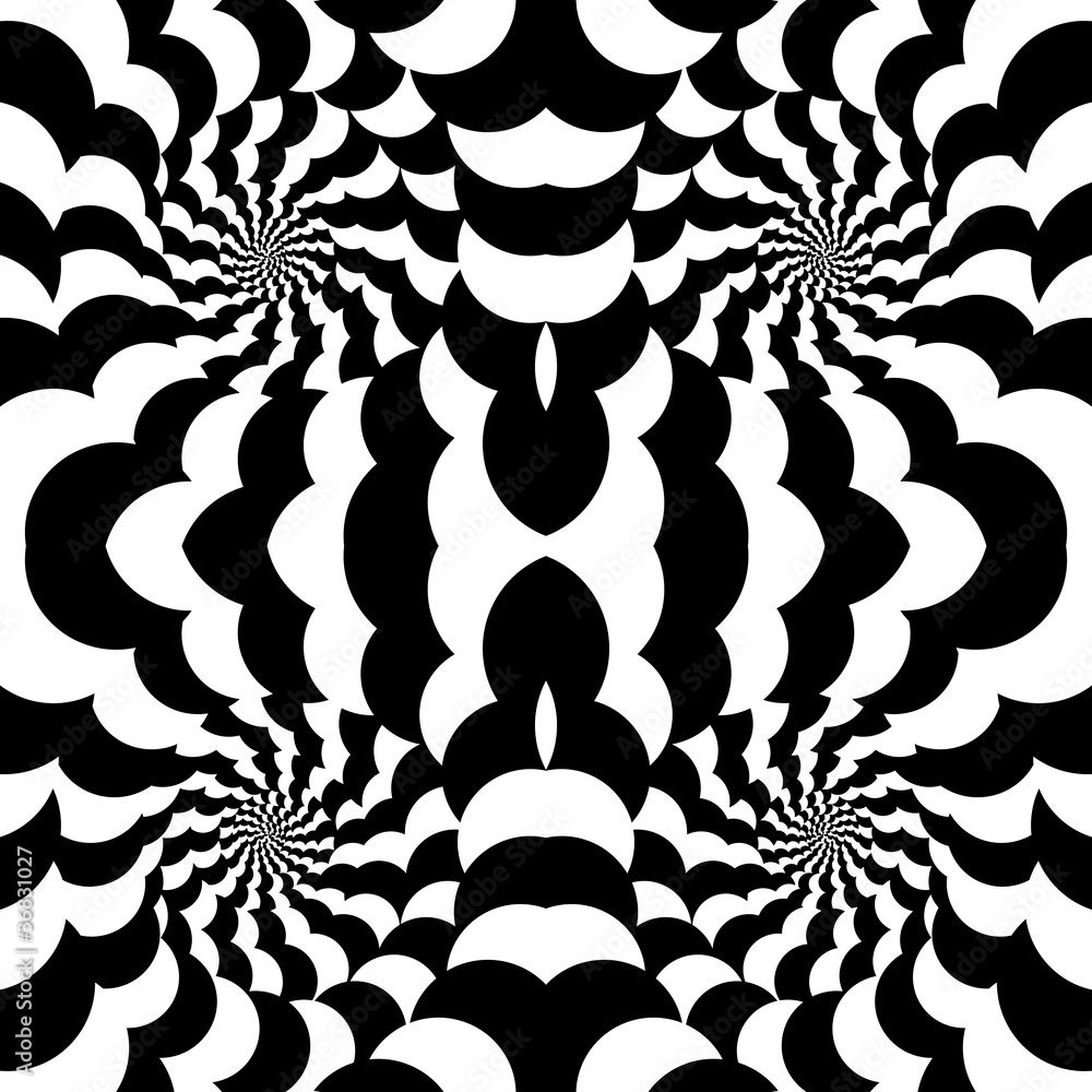Fototapeta premium Optical black and white effect