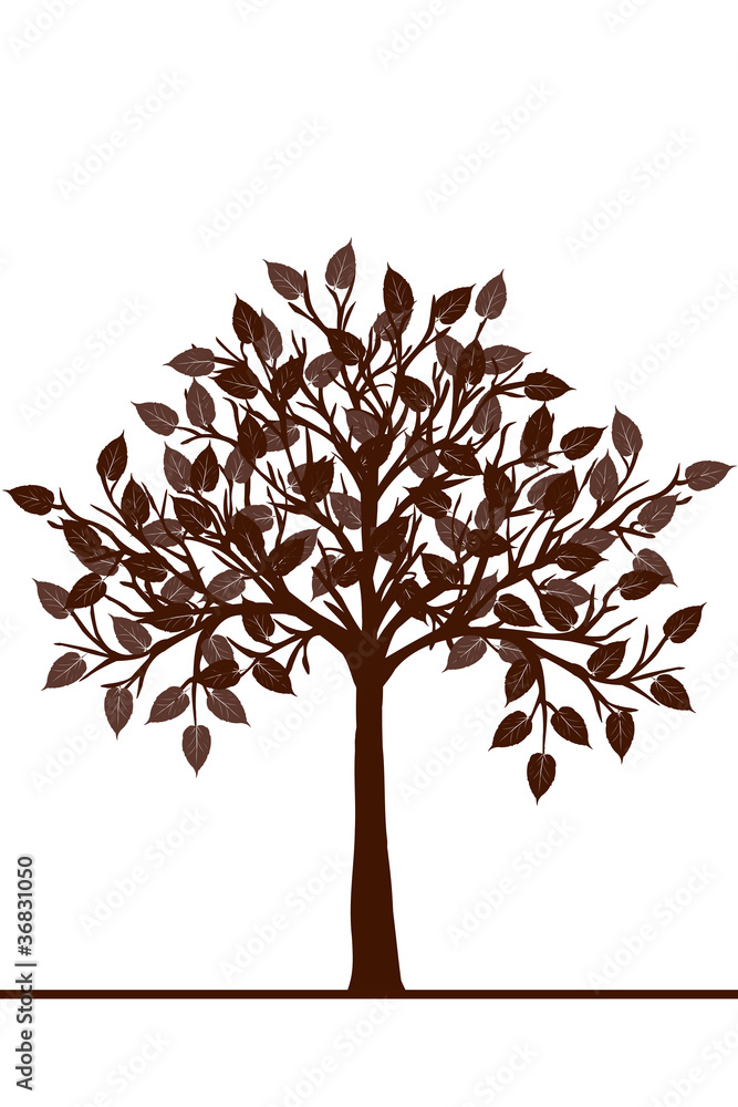 Fototapeta premium Abstract brown tree