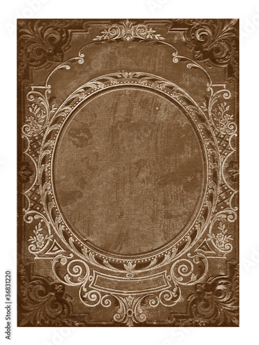 old floral cover book