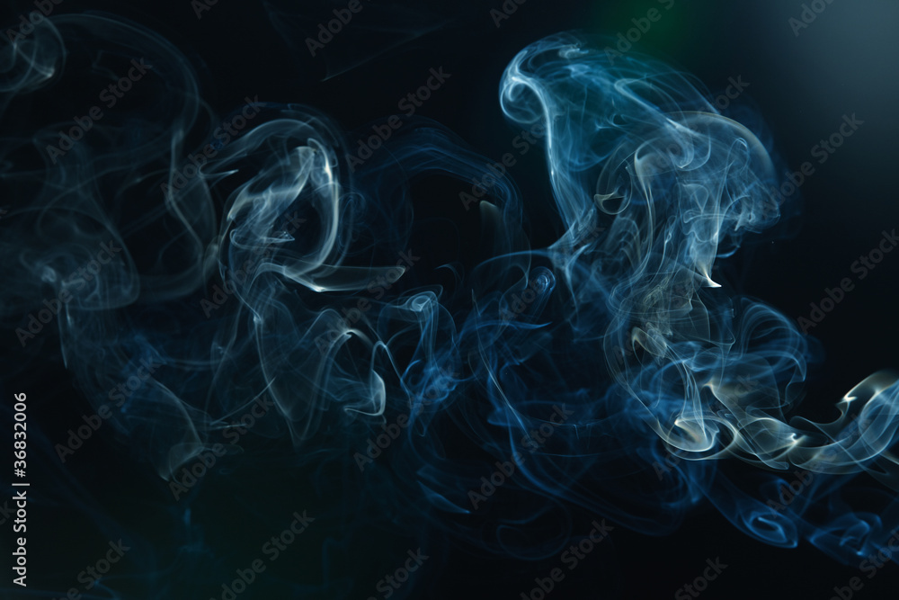 Obraz premium smoke on the black background