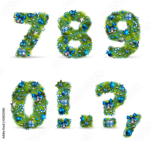 christmas tree font