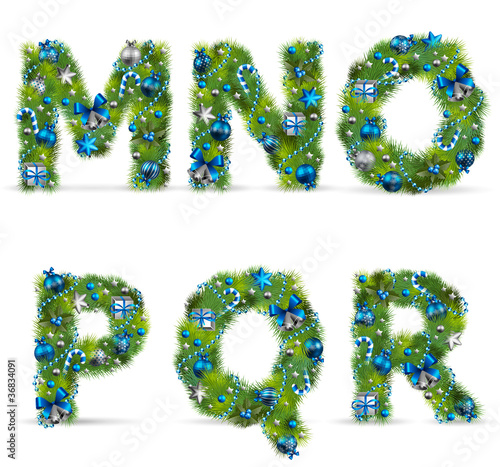 christmas tree font