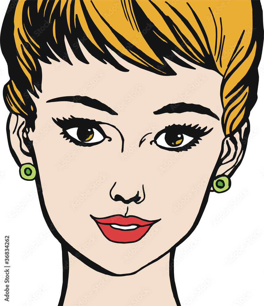 rostro de una mujer hermosa