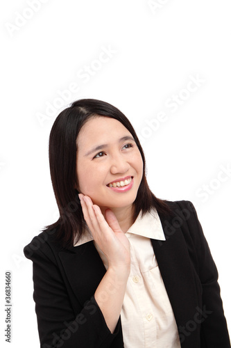 portrait of a asian business woman smile