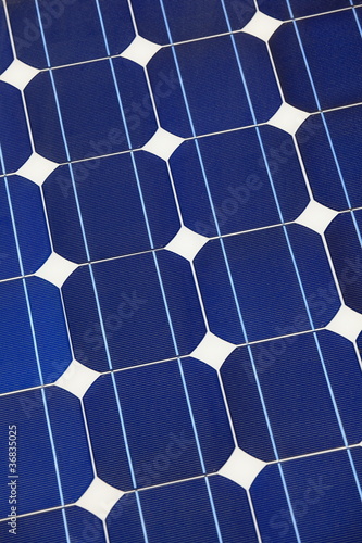 Solar cell battery panel detail and close-up
