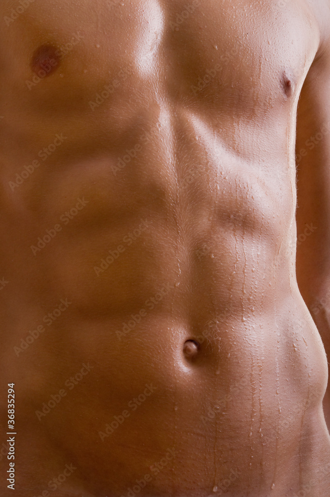 Fototapeta premium belly naked male body
