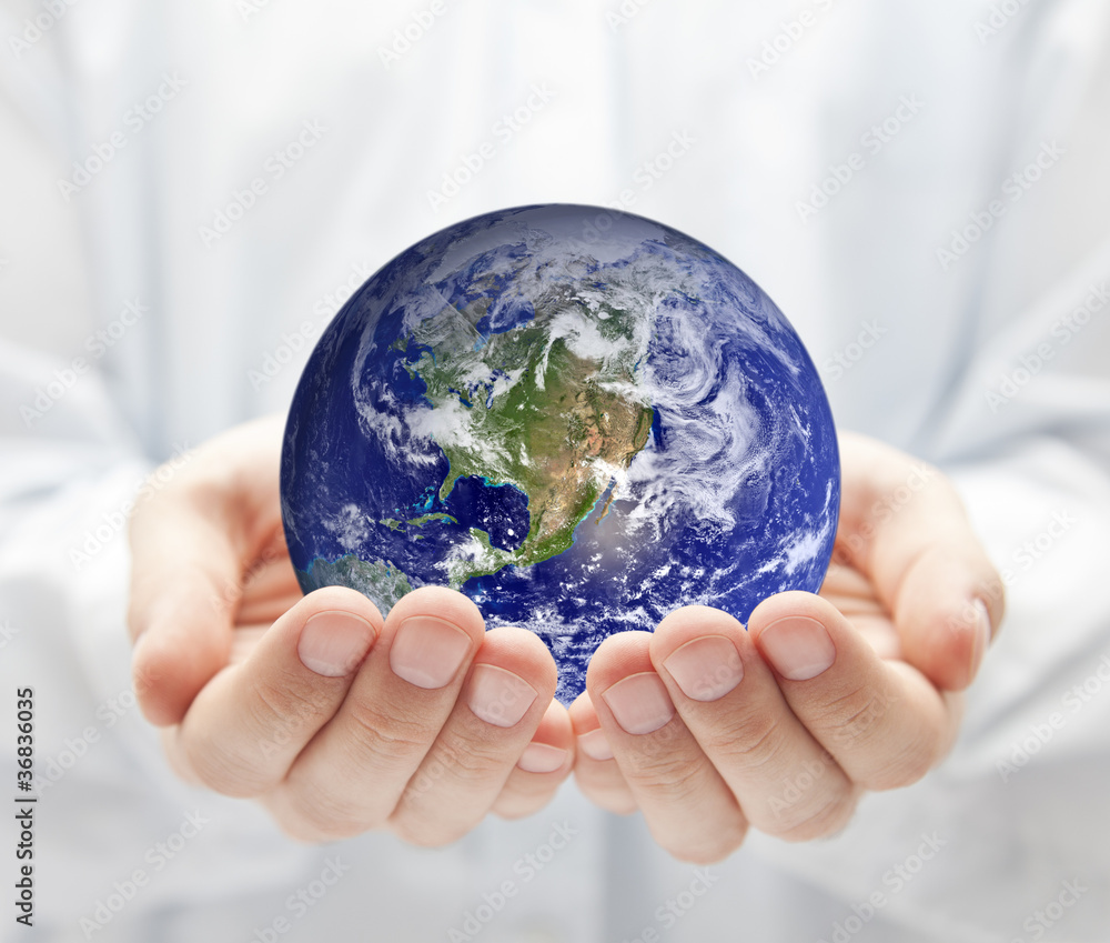 Earth in hands Earth in hands