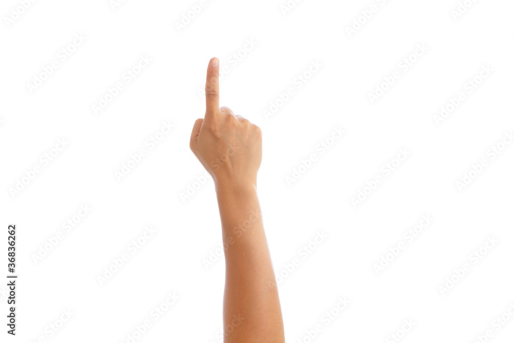 finger point number one finger point number one