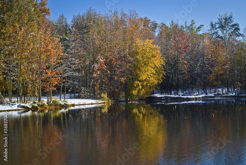 Fall Snow Reflections