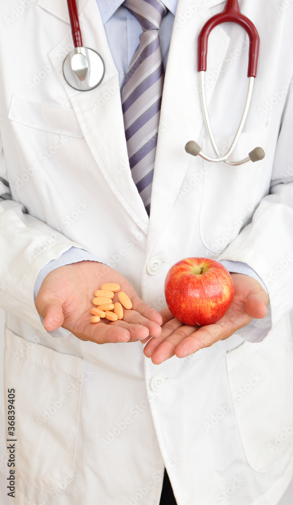 Apple or medicine, your choice! Apple or medicine, your choice!