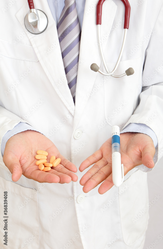 doctor's hand and ovulating injector doctor's hand and ovulating injector