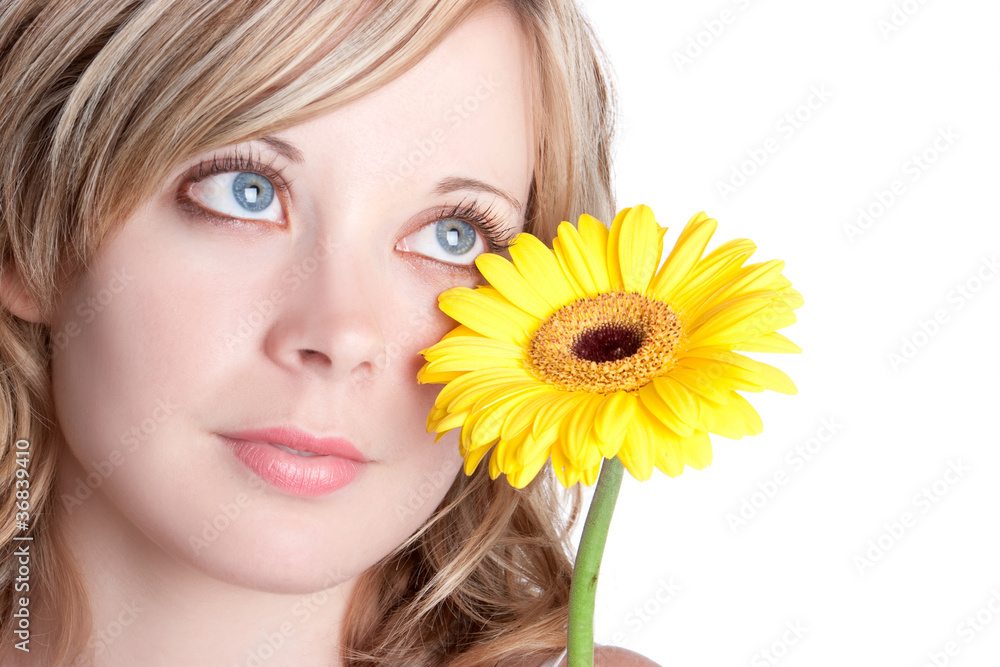 Yellow Flower Woman