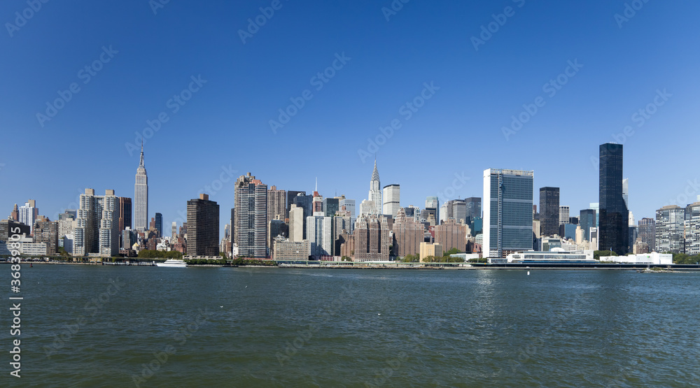 The New York City Uptown skyline The New York City Uptown skyline