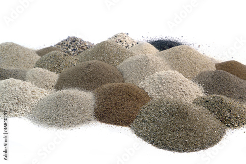 various brown toned sand piles together photo