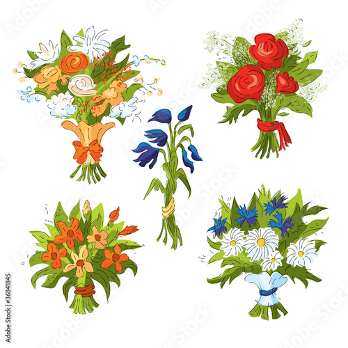 Bouquets of flowers