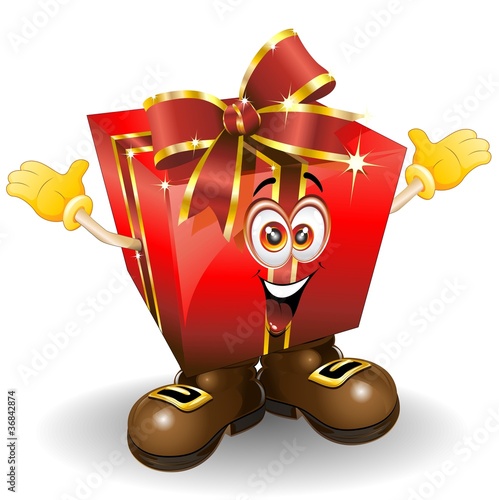 Natale Regalo Fumetto-Christmas Gift Present Cartoon Comics
