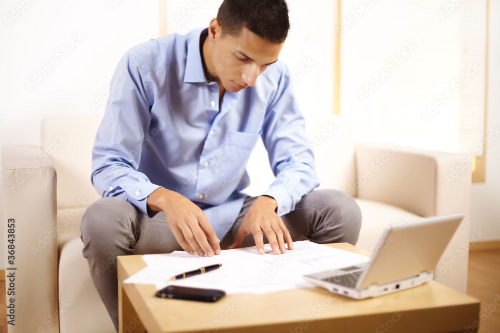 businessman working with documents businessman working with documents