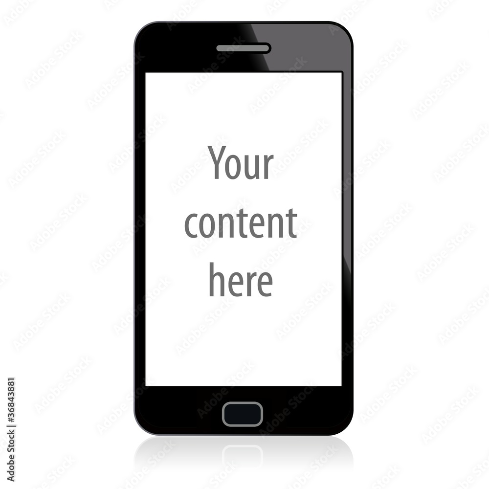 smart phone isolated on white